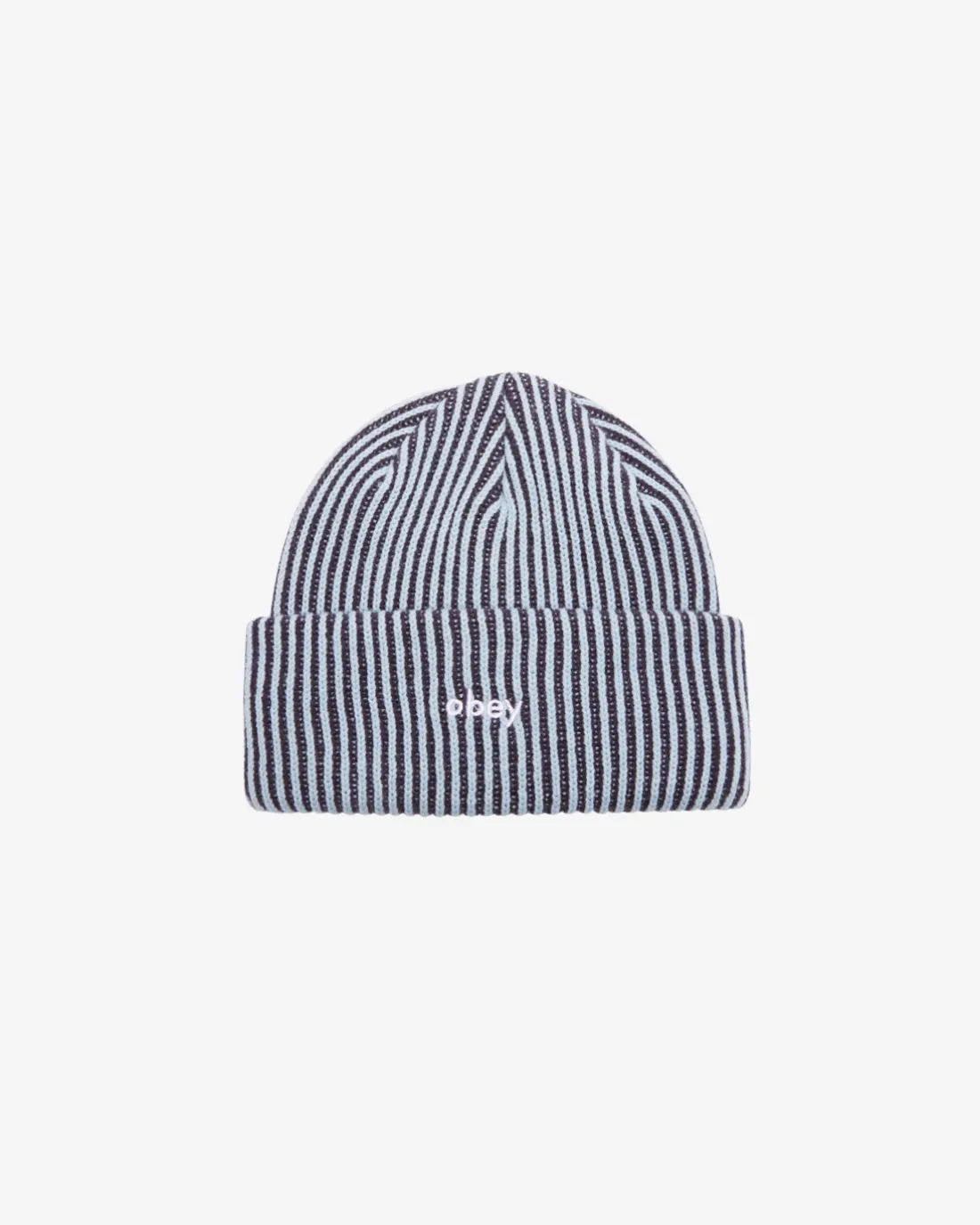 bowery_ii_tone_rib_beanie_4.webp BOWERY II TONE RIB BEANIE*OBEY Clothing Clearance